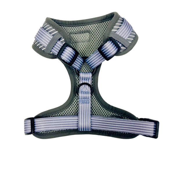 Pinstripe Grey Fully Adjustable Harness