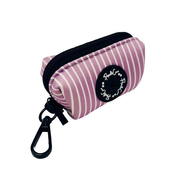 Pinstripe Lilac Poo Bag Dispenser
