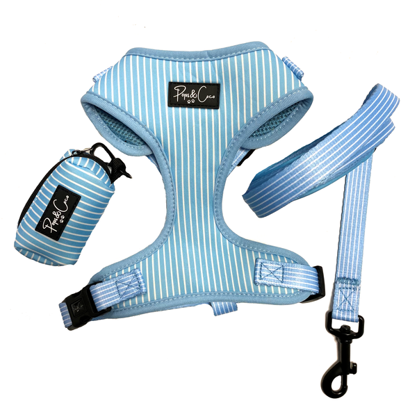 Pinstripe Blue Fully Adjustable Harness