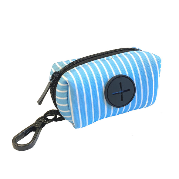 Pinstripe Blue Poo Bag Dispenser