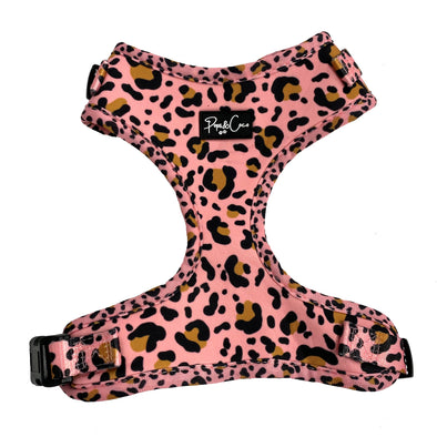Chic Coral Leopard Fully Adjustable Harness