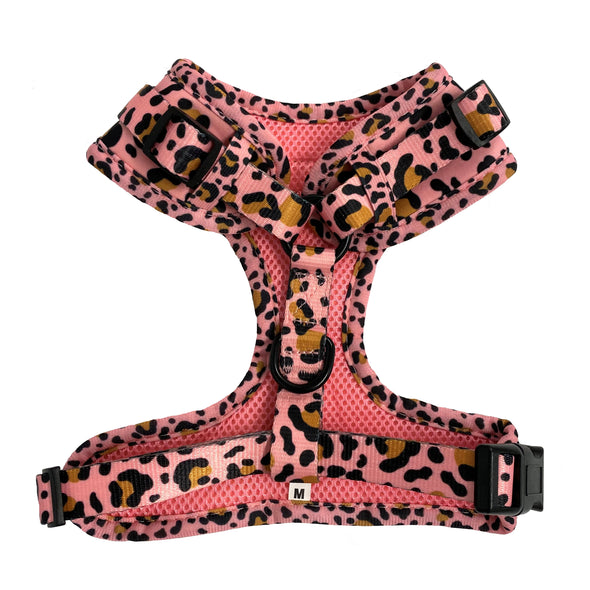 Chic Coral Leopard Fully Adjustable Harness