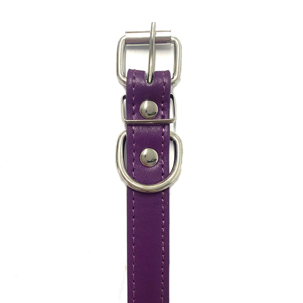 Adjustable PU Collar - Purple