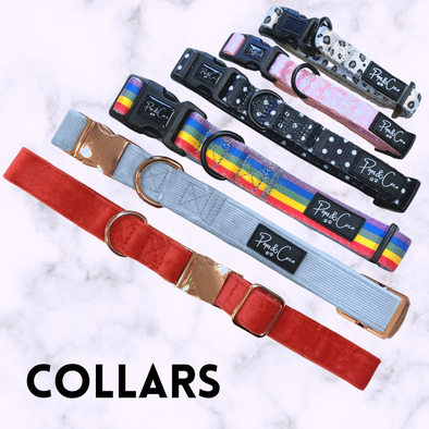 Dog Collars, PU and fabric and Personalisation available