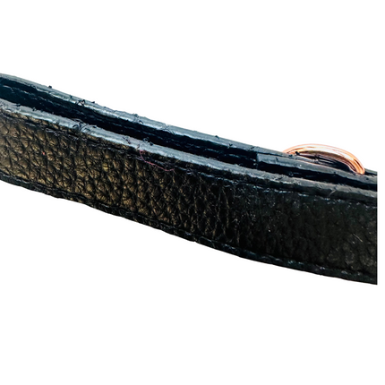 FINISHING ISSUES - Faux Leather Collar - Black