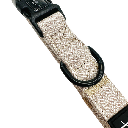 Luxury Tweed Collar in Oatmeal