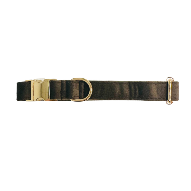 Velour Collar - Chocolate