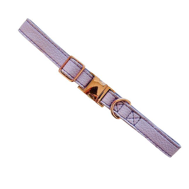 FINISHING ISSUES - Faux Leather Collar - Lilac