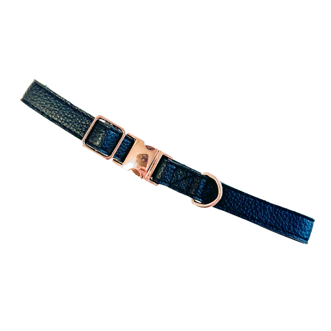 FINISHING ISSUES - Faux Leather Collar - Black