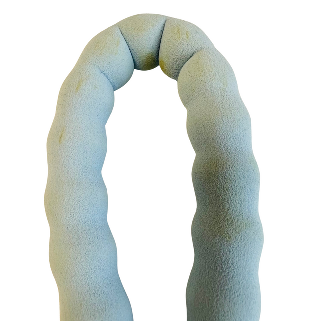STAINED FOAM HANDLE (3) Nylon Rope Lead - Pastel Blue (3)