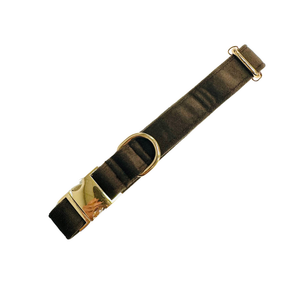 Velour Collar - Chocolate