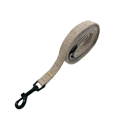 Luxury Tweed Lead in Oatmeal