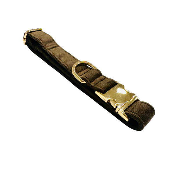 Velour Collar - Chocolate