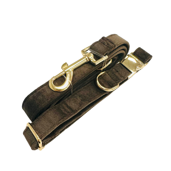 Velour Collar - Chocolate