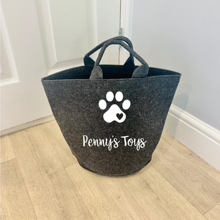 Personalised Felt Toy Basket