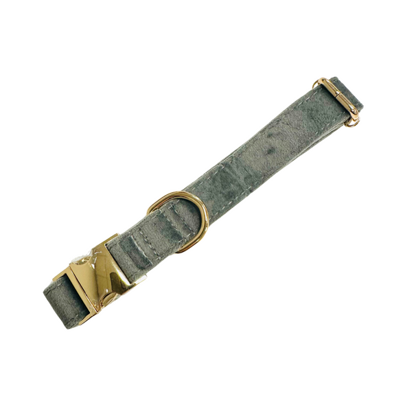 Velour Collar - Dove Grey