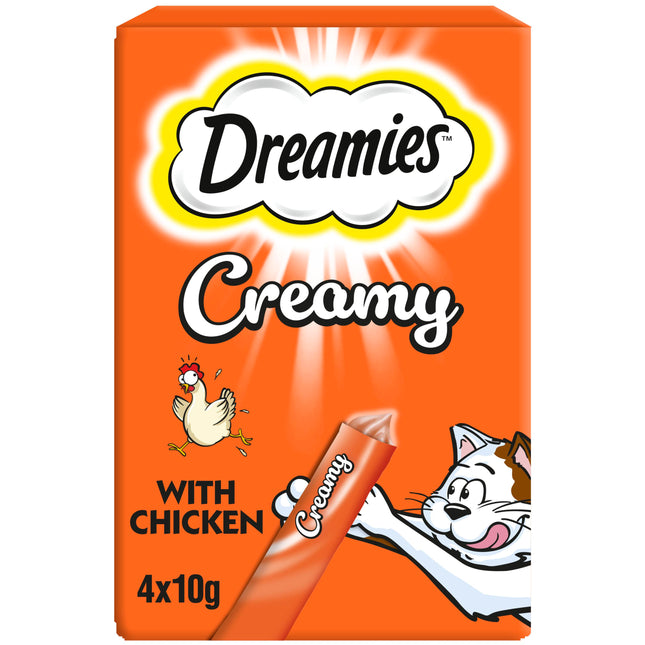 Dreamies Creamy Snack Chicken 4 x 10g