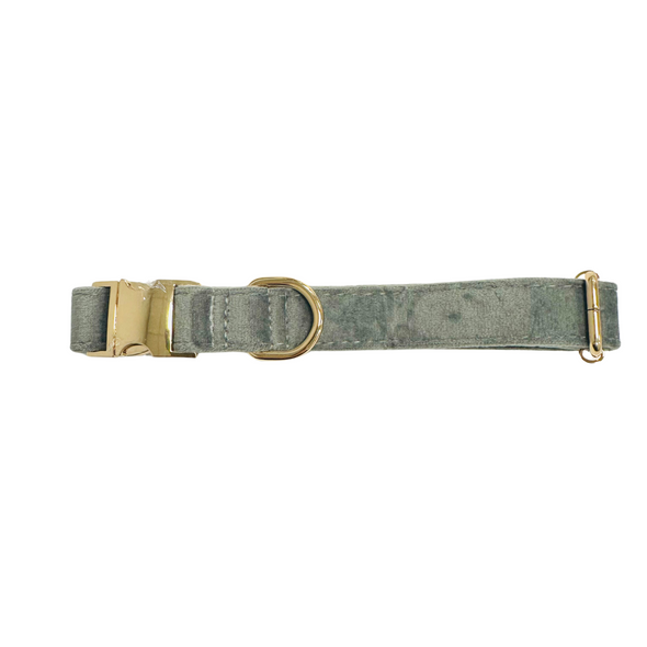 Velour Collar - Dove Grey