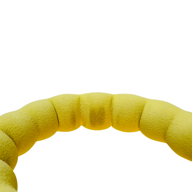 STAINED FOAM HANDLE Nylon Rope Lead - Pastel Yellow