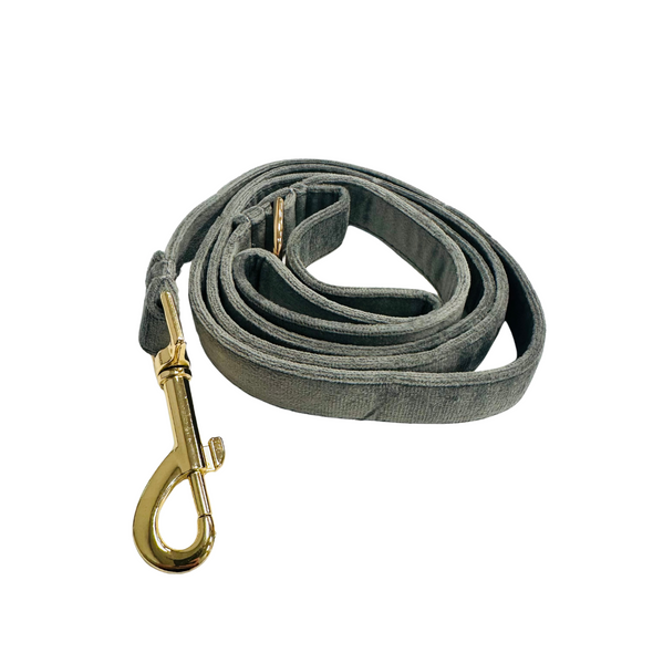 Velour Lead - Dove Grey