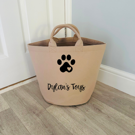 Personalised Felt Toy Basket