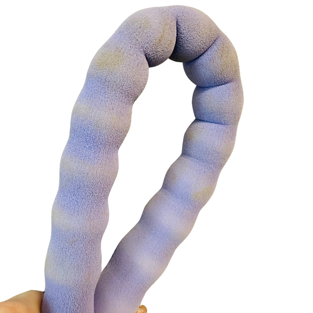 STAINED FOAM HANDLE (4) Nylon Rope Lead - Pastel Purple (4)