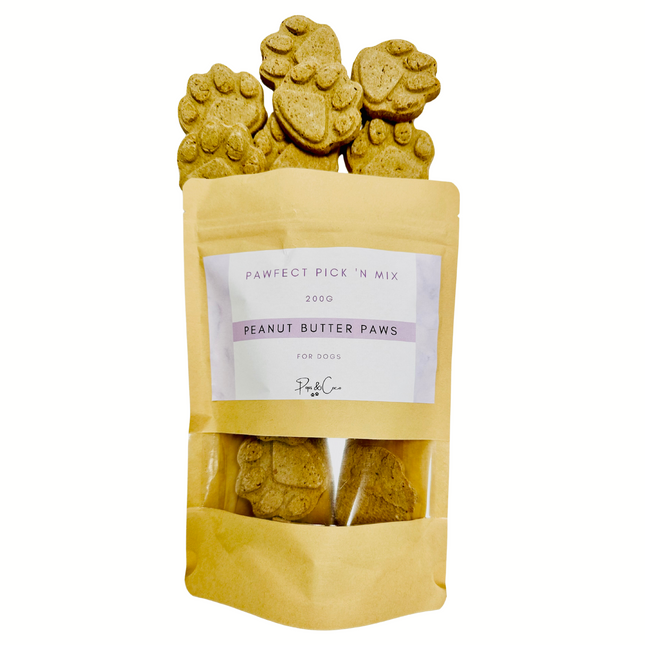 Pawfect Pick 'N Mix - Peanut Butter Paws - Available in 200g or 500g