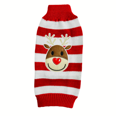 Reindeer Red and White Jumper