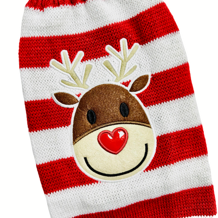 Reindeer Red and White Jumper