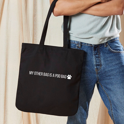 My Other Bag Is A Poo Bag Black Tote