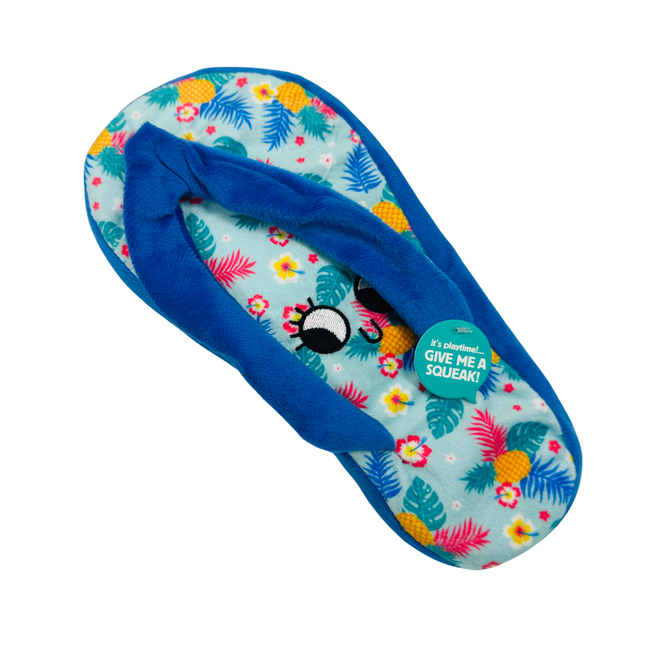 Soft Plush Squeaky Flip Flop Dog Toy