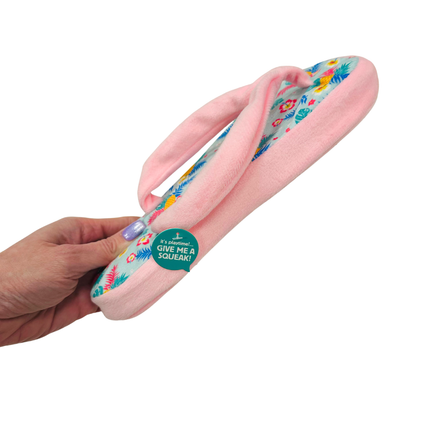 Soft Plush Squeaky Flip Flop Dog Toy