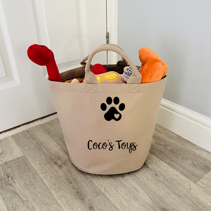 Personalised Felt Toy Basket