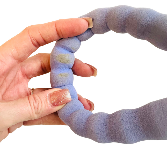 STAINED FOAM HANDLE (2) Nylon Rope Lead - Pastel Purple (2)