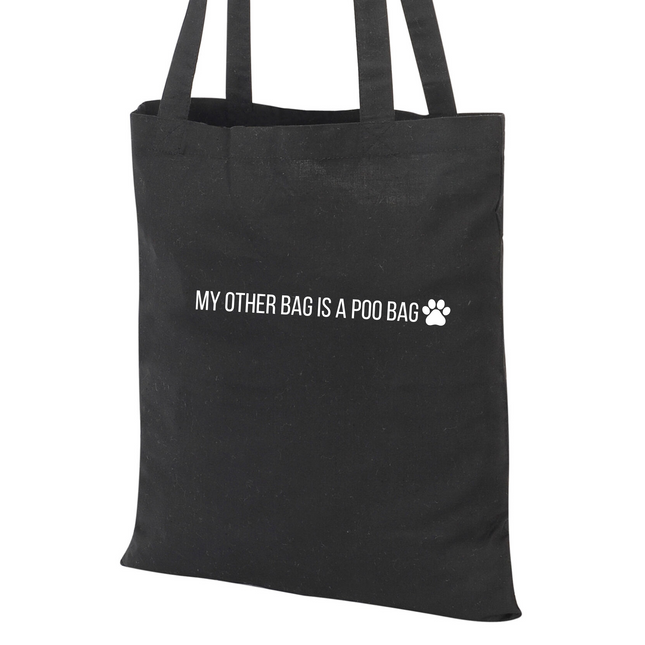 My Other Bag Is A Poo Bag Black Tote