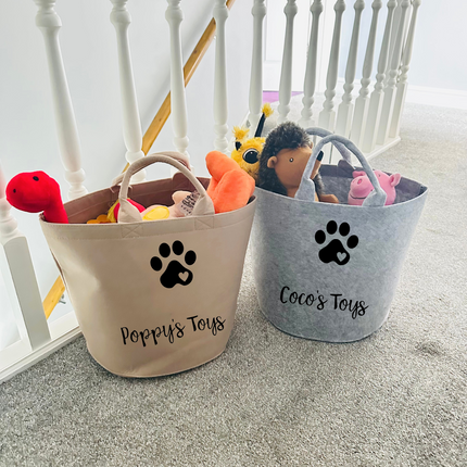 Personalised Felt Toy Basket