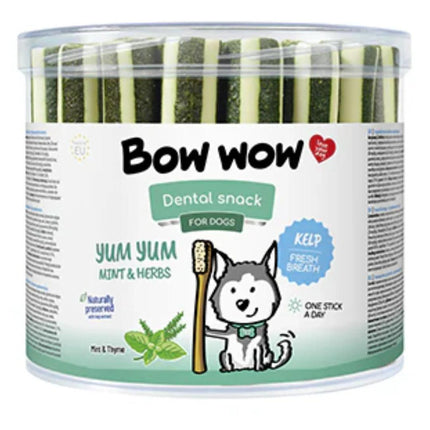 Bow Wow Yum Yum Mint & Thyme Flavour Dog Dental Chew Sticks