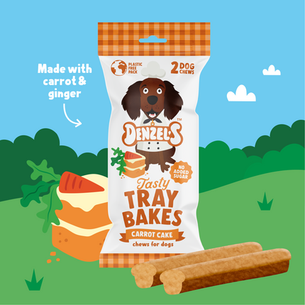 Denzel's Tasty Tray Bakes Carrot Cake