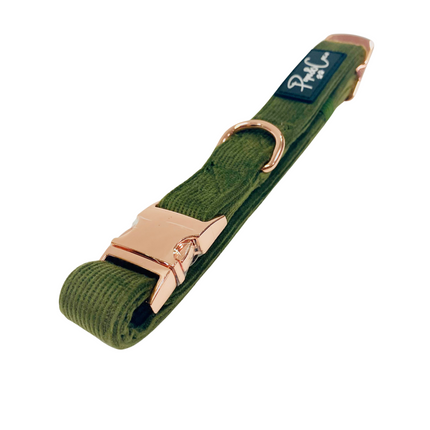 Luxury Corduroy Collar in Green