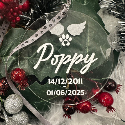 Personalised Memorial Bauble