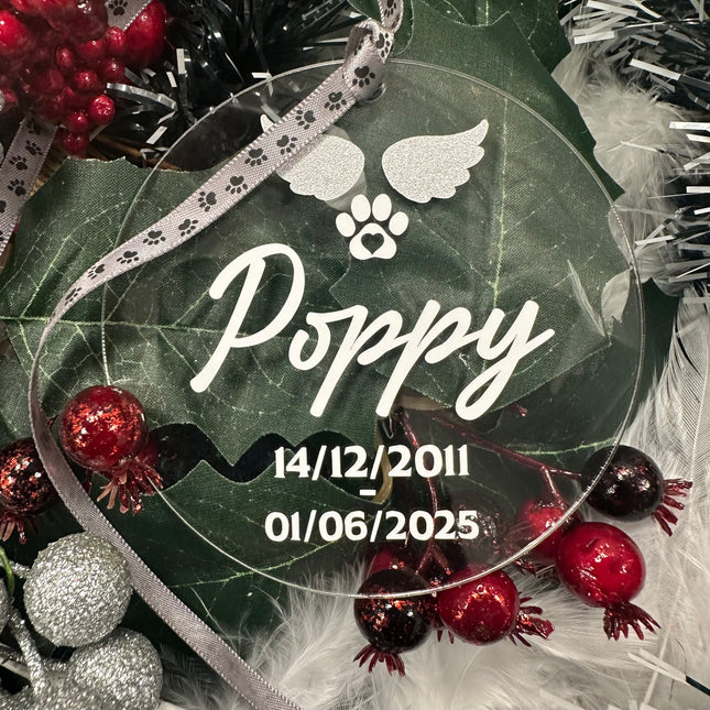 Personalised Memorial Bauble