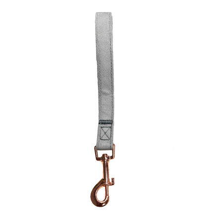 Luxury Corduroy Fully Adjustable Harness in White Grey *FREE LEAD*