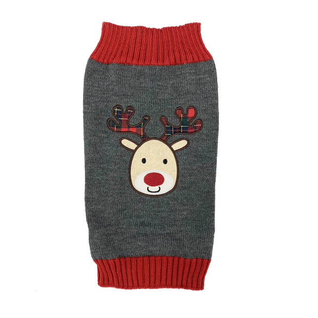 Grey Reindeer Jumper