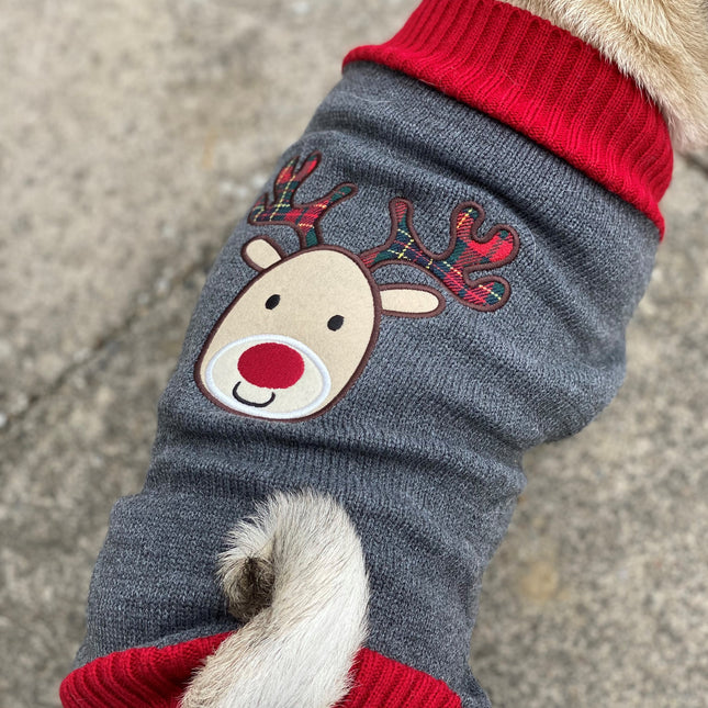 Grey Reindeer Jumper