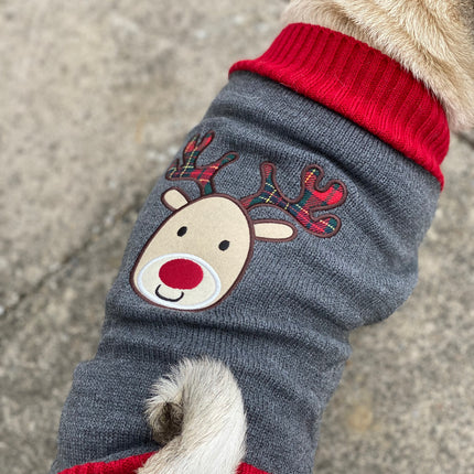 Grey Reindeer Jumper