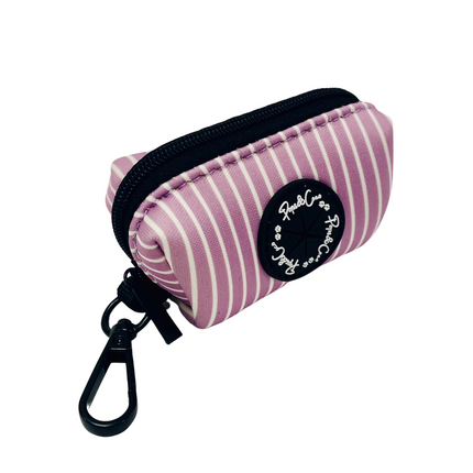Pinstripe Lilac Poo Bag Dispenser