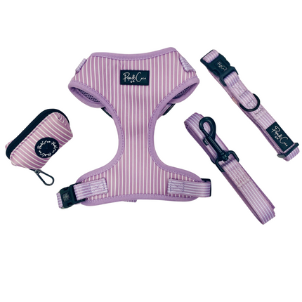 Pinstripe in Lilac Fully Adjustable Harness