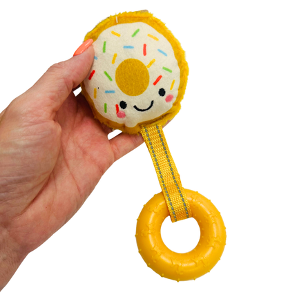 Puppy Foodie Plush With TPR Chew Ring