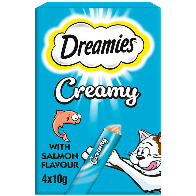Dreamies Creamy Snack Salmon 4 x 10g