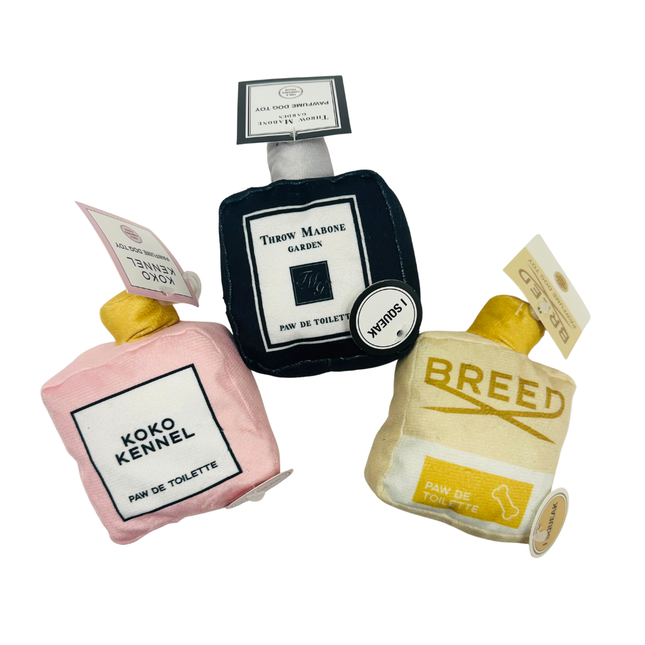 Designer Pawfume Plush Dog Toy